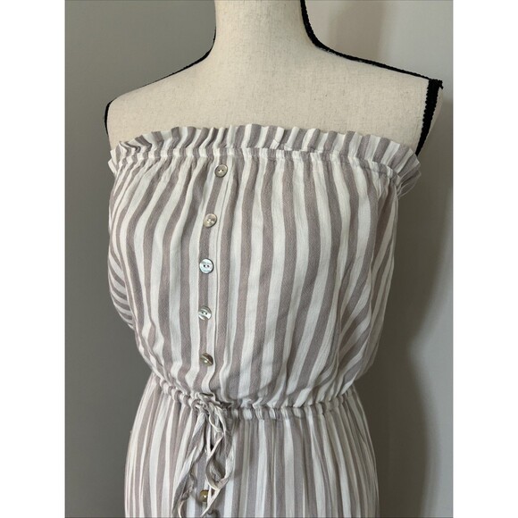 NWT Blu Ivy Sleeveless Striped Maxi Dress Small - Picture 2 of 6